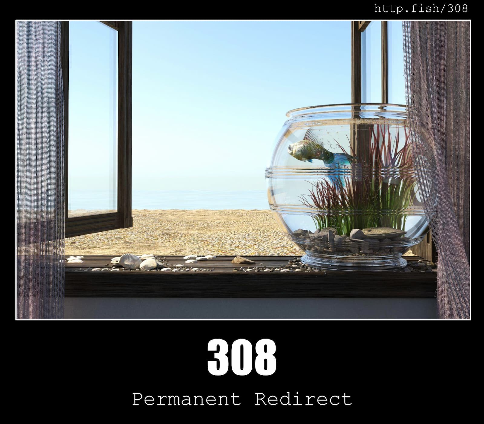 HTTP Status Code 308 Permanent Redirect & Fish