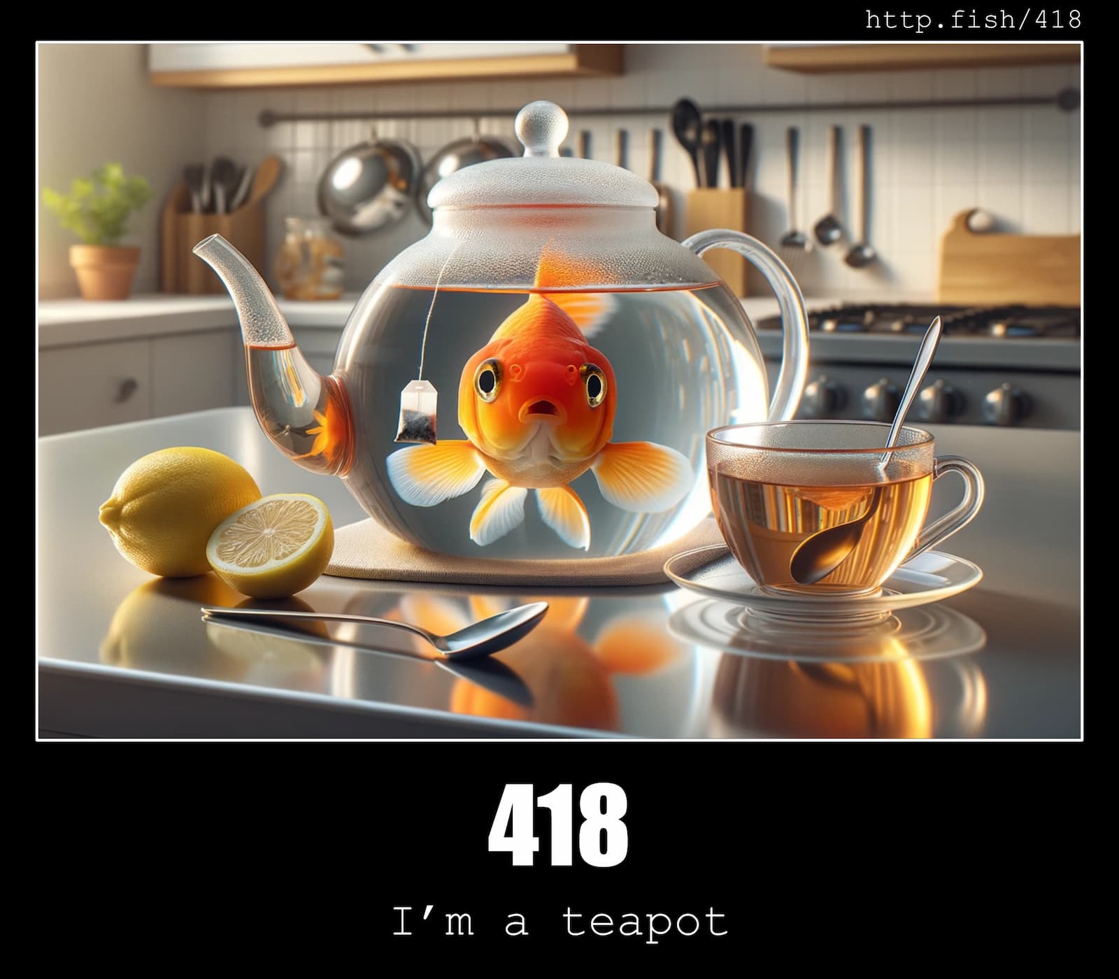 HTTP Status Code 418 I'm a teapot & Fish