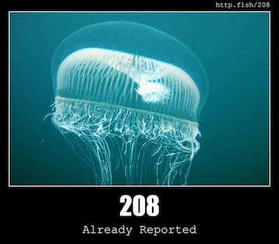 208 Already Reported & Fish