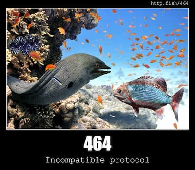 464 Incompatible protocol & Fish